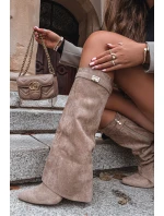 Kozačky na podpatku  model 222535 Step in style