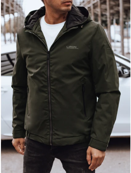 Pánská přechodná bunda s kapucí zelená FashionStreet TX4888