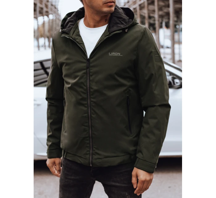 Pánská přechodná bunda s kapucí zelená FashionStreet TX4888