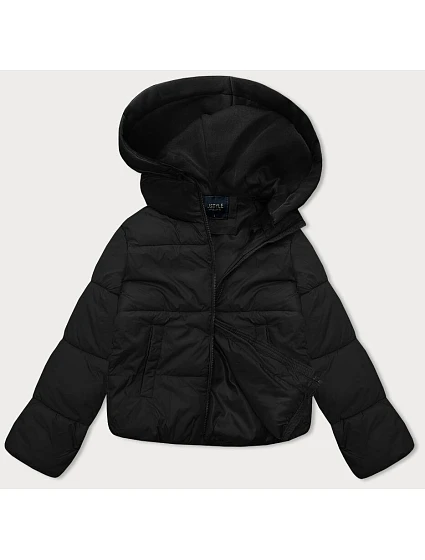 Dámská krátká zimní bunda s kapucí J Style černá (16M9187-392) Dámská krátká zimní bunda s kapucí J Style černá (16M9187-392)