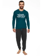 Pánské pyžamo 40021 Brand turquise - HENDERSON