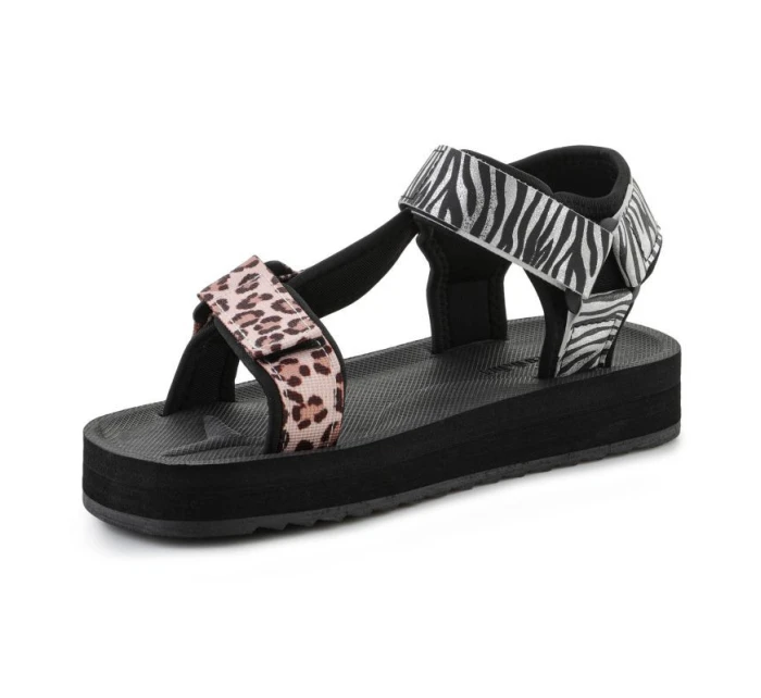 D.Franklin Forest Vysoké sandály se zvířecím potiskem W DFSH404002-ABLA