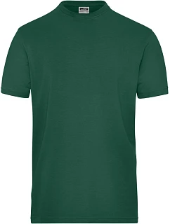 Daiber JN 1802 Pánské pracovní tričko z bio bavlny - Solid 02.1802 dark green
