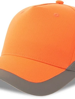 Atlantis Headwear Helpy-S 5 panelová bezpečnostní kšiltovka 33.0280 orange fluo