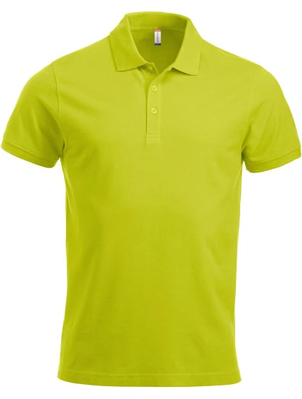 Clique Classic Lincoln S/S Pánské piqué polo z těžké bavlny 67.8244 visibility green Clique Classic Lincoln S/S Pánské piqué polo z těžké bavlny 67.8244 visibility green