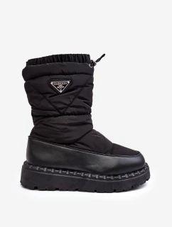 Dámské sněhule na tlusté podrážce černé model 21641604 - Boto