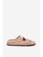 Dámské Sandály S Přezkami A Dekorativním Obšitím Béžové Visley Dámské Sandály S Přezkami A Dekorativním Obšitím Béžové Visley