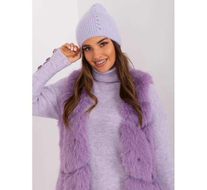 Czapka AT CZ model 18997519 jasny fioletowy - FPrice Czapka AT CZ model 18997519 jasny fioletowy - FPrice