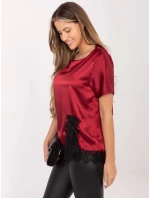 Bluzka MI BZ model 21786415 bordowy - FPrice Bluzka MI BZ model 21786415 bordowy - FPrice