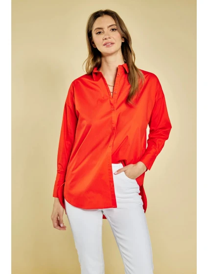 Dámská halenka BLU1810-005 červená - Feme Stage