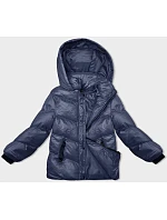 Dámská péřová zimní bunda tmavě modrá (23065-1) Dámská péřová zimní bunda tmavě modrá (23065-1)