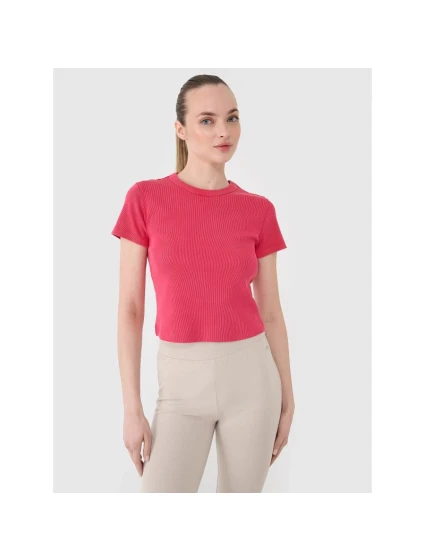 Dámské žebrované tričko model 21436870 - 4F Dámské žebrované tričko model 21436870 - 4F