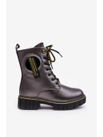 Dětské zateplené botky Trapery šedé model 21632804 - EVENTO Dětské zateplené botky Trapery šedé model 21632804 - EVENTO