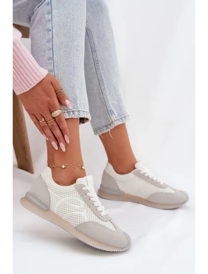 Dámské sportovní tenisky – bílo-šedé Tarlisse