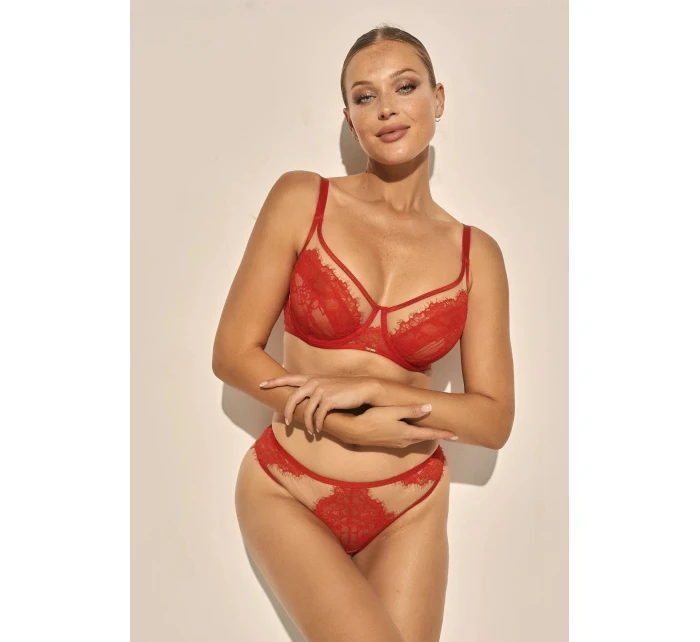 Dámské kalhotky Lou P-1145/3 Červená - Kinga