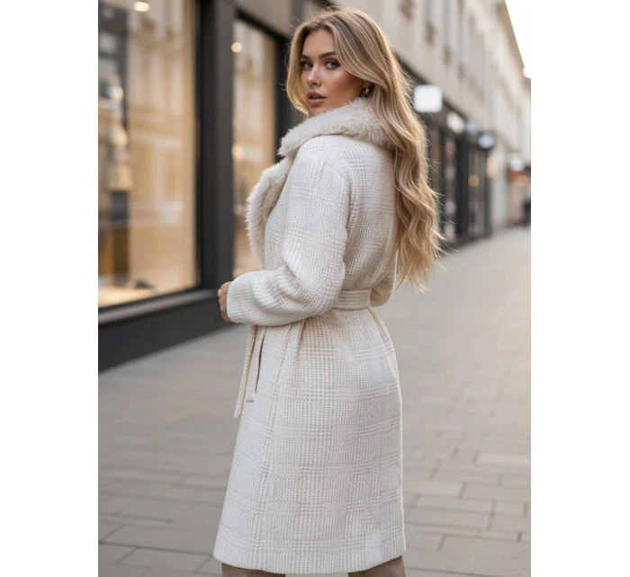 Dámský kožich béžový FashionStreet TY5278z