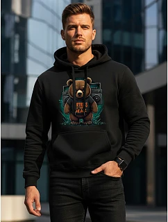 Bluza męska z kapturem  THE czarna model 22106306 - FashionStreet