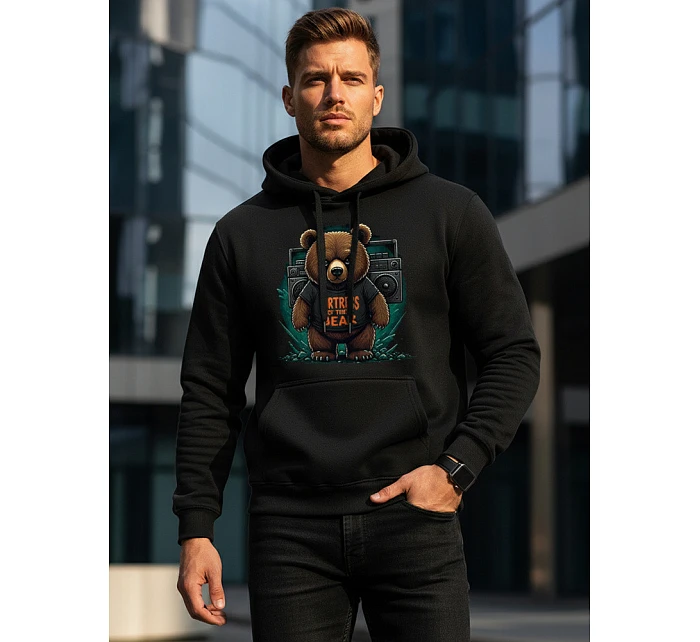 Bluza męska z kapturem  THE czarna model 22106306 - FashionStreet