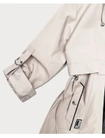 Prosta kurtka damska na podszewce Goodlookin jasny beżowy (KK60409-5#) Prosta kurtka damska na podszewce Goodlookin jasny beżowy (KK60409-5#)