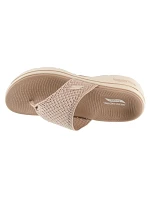 Sandály Skechers Go Walk Arch Fit 2.0 – Carrie 140861-TPE, béžové, velikost 36