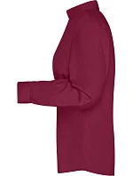 JN 641 Popelínová business halenka s dlouhým rukávem model 22487471 wine - Daiber JN 641 Popelínová business halenka s dlouhým rukávem model 22487471 wine - Daiber
