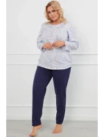 Italská móda Jovita long sp barva:print/blue Italská móda Jovita long sp barva:print/blue