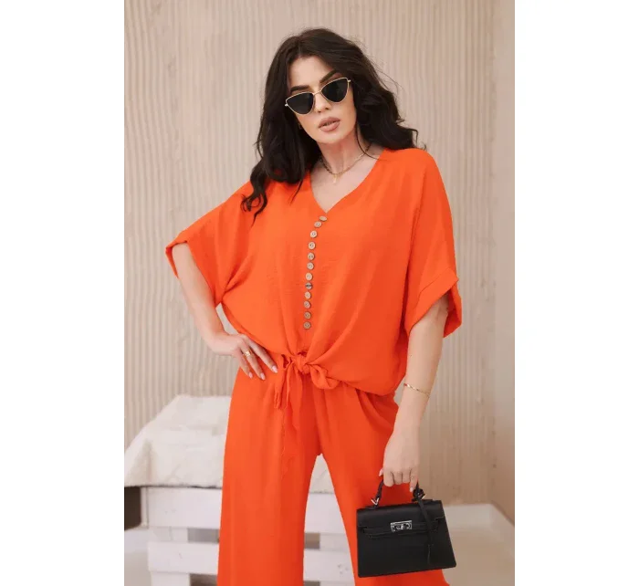 Souprava halenky a kalhot pomeranč Souprava halenky a kalhot pomeranč