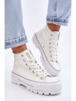 Látkové tenisky na platformě Big Star Bílá model 21610375 - Big Star Shoes