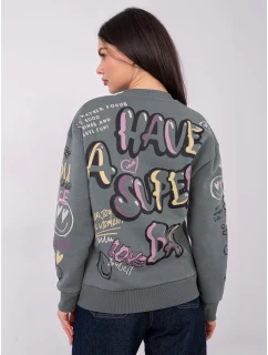 Mikina D10608BC02804A khaki barva