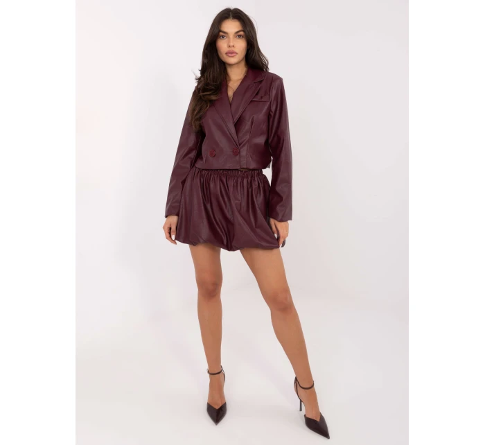 Spódnica IT SD model 21749928 bordowy - FPrice Spódnica IT SD model 21749928 bordowy - FPrice