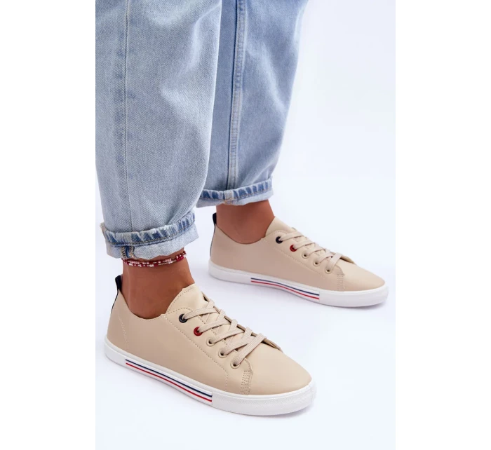 Dámská kožená sportovní obuv béžová Mosaia Dámská kožená sportovní obuv béžová Mosaia