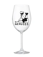 NERUŠŠŠ - čirá sklenice na víno 350 ml