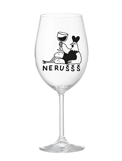 NERUŠŠŠ - čirá sklenice na víno 350 ml