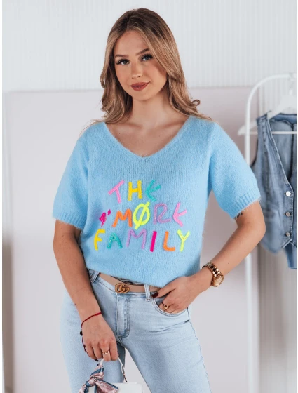 Dámský svetr FATEL modrý FashionStreet MY2316