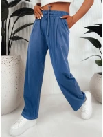 Dámské kalhoty s širokými nohavicemi navy blue Dstreet model 21975649 - FashionStreet