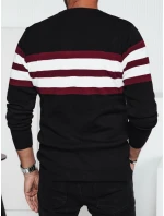 Pánský černý svetr FashionStreet WX2247 Pánský černý svetr FashionStreet WX2247