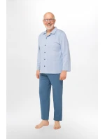 Pánské pyžamo Martel 403 Antoni III délka/r 3XL-4XL pyžamo na zip Pánské pyžamo Martel 403 Antoni III délka/r 3XL-4XL pyžamo na zip