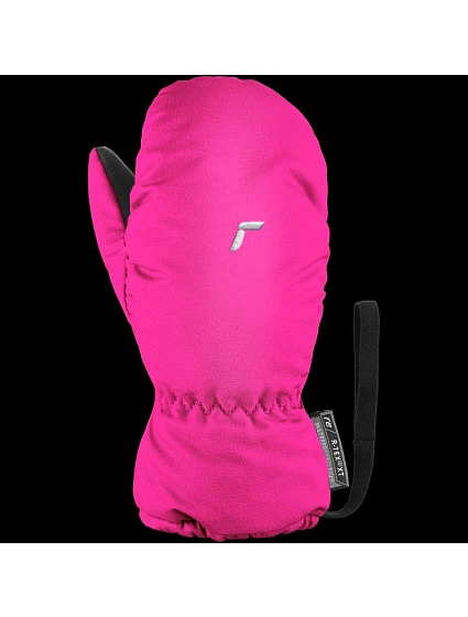 XT dětské nepromokavé zateplené lyžařské rukavice na suchý zip růžové model 20862341 - Reusch