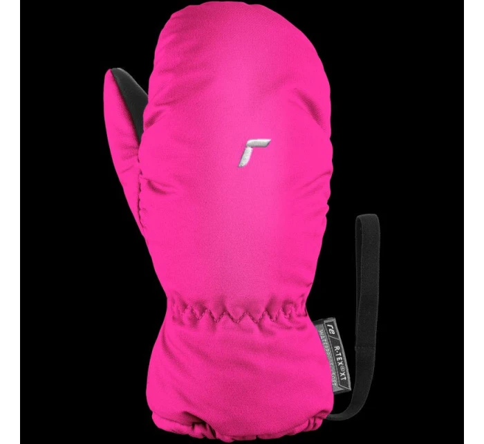 Reusch Olly R-TEX® XT Mitten dětské nepromokavé zateplené jednoprsté lyžařské rukavice na suchý zip růžové (61/85/588/3350)