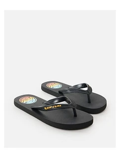 Plážové žabky RIP CURL Wetty Fade Bloom Open Toe – Bo černé