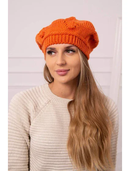 Dámská čepice Sofia model 18752193 oranžová - K-Fashion Dámská čepice Sofia model 18752193 oranžová - K-Fashion