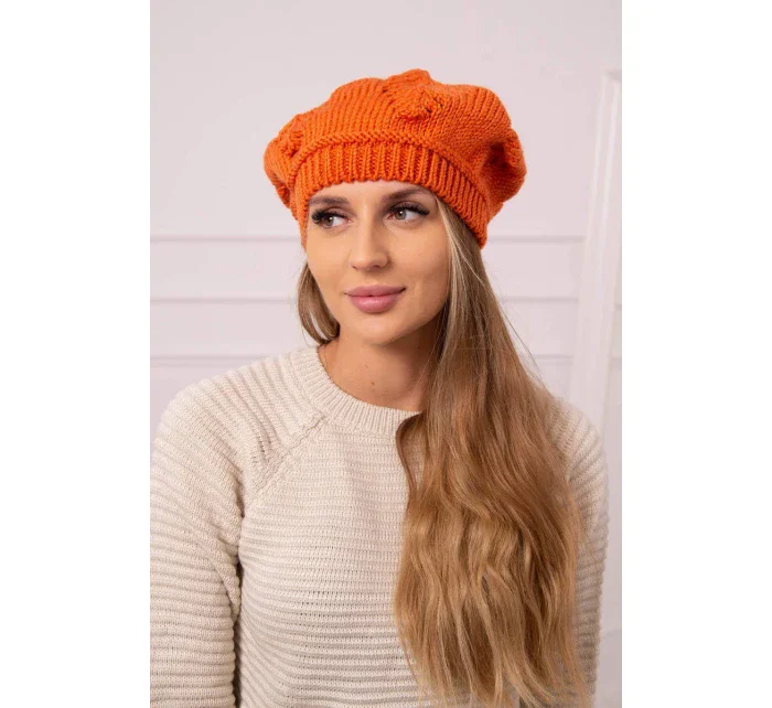 Dámská čepice Sofia model 18752193 oranžová - K-Fashion Dámská čepice Sofia model 18752193 oranžová - K-Fashion
