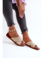 Dámské ploché žabky Big Star model 21653849 béžové - Big Star Shoes