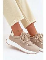 Kožené semišové dámské tenisky model 22069532 - EVENTO Kožené semišové dámské tenisky model 22069532 - EVENTO