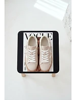 Dámské tenisky z přírodního semiše na platformě Vinceza Béžové