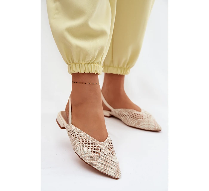 Dámské béžové ploché sandály model 22102865 - Boto