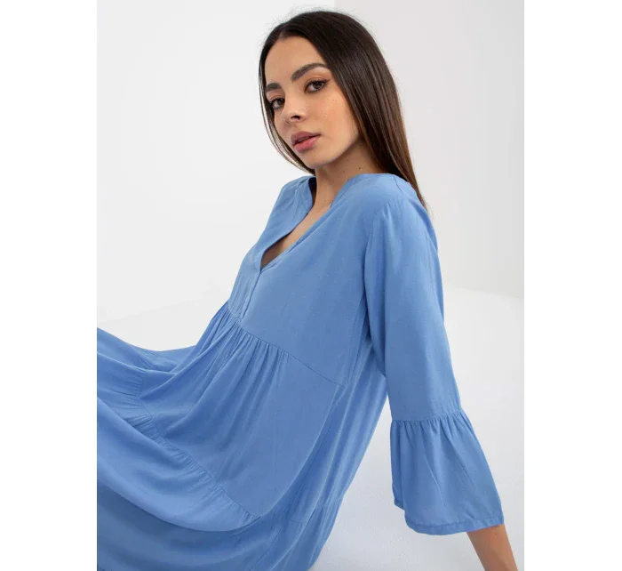 Šaty D73761M30214C modré