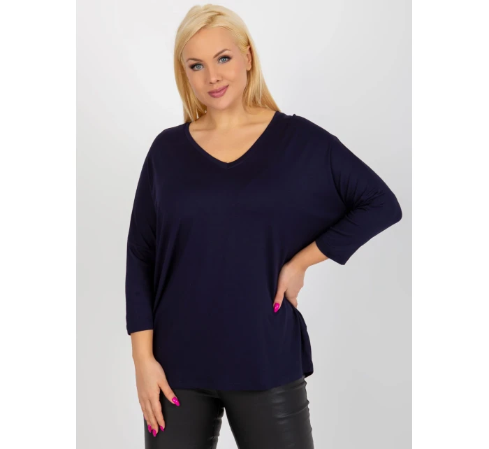 Bluzka RV BZ model 18487349 granatowy - FPrice Bluzka RV BZ model 18487349 granatowy - FPrice