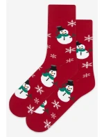 Vzorované vánoční ponožky U04.156 Vzorované vánoční ponožky U04.156