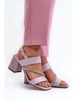 Sandály na podpatku model 196644 Step in style Sandály na podpatku model 196644 Step in style